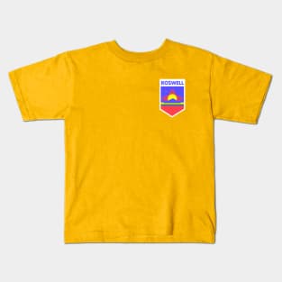 Roswell, New Mexico City Flag Emblem Kids T-Shirt